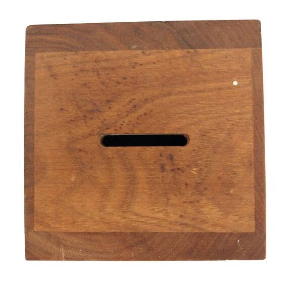 Toystalgia Wood Piggy Bank With Cork Nose Cute Piglet Design Vintage 1976 - Picture 5 of 7